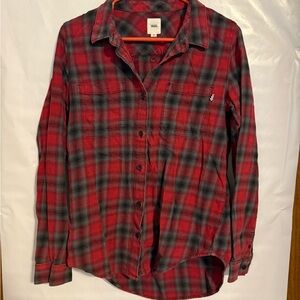 Vans women’s Red and Black Checkered Shirt